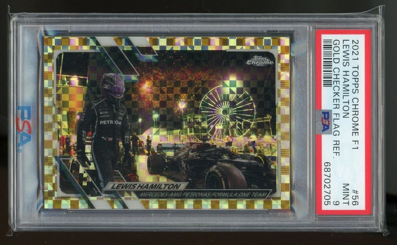 Lewis Hamilton Checker 2021 Topps Chrome