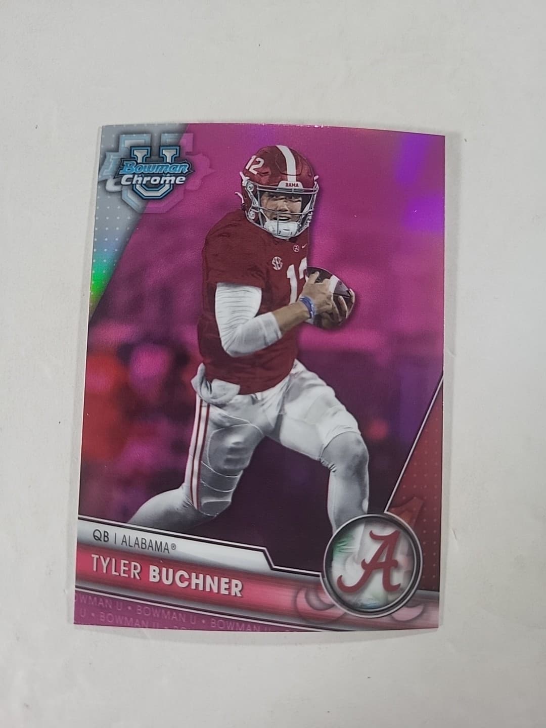 University Tyler Buchner 2023 Bowman Chrome 2023 Bowman Chrome pink-refractor