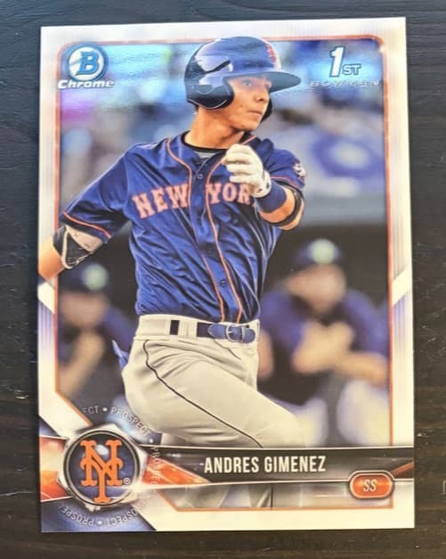 Prospects ANDRES GIMENEZ Mets 2018 Bowman Chrome 2018 Bowman Chrome