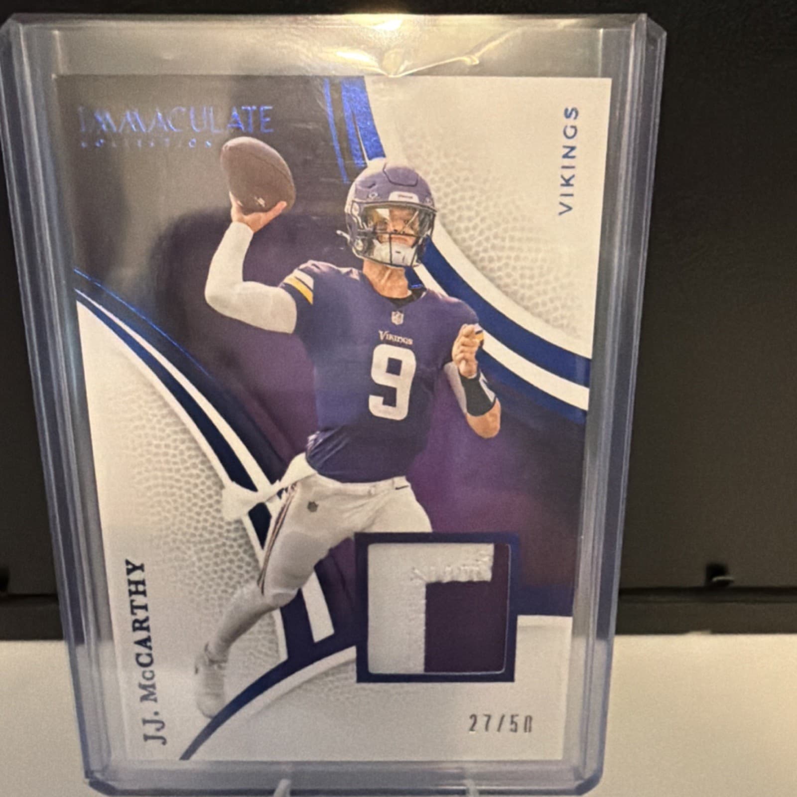 Carthy Vikings Blue 2025 Panini Immaculate 2025 Panini Immaculate
