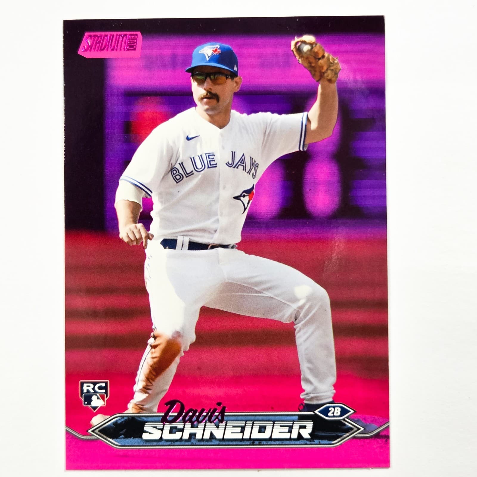 Davis Schneider Pink 2024 Topps Stadium Club 2024 Topps Stadium Club