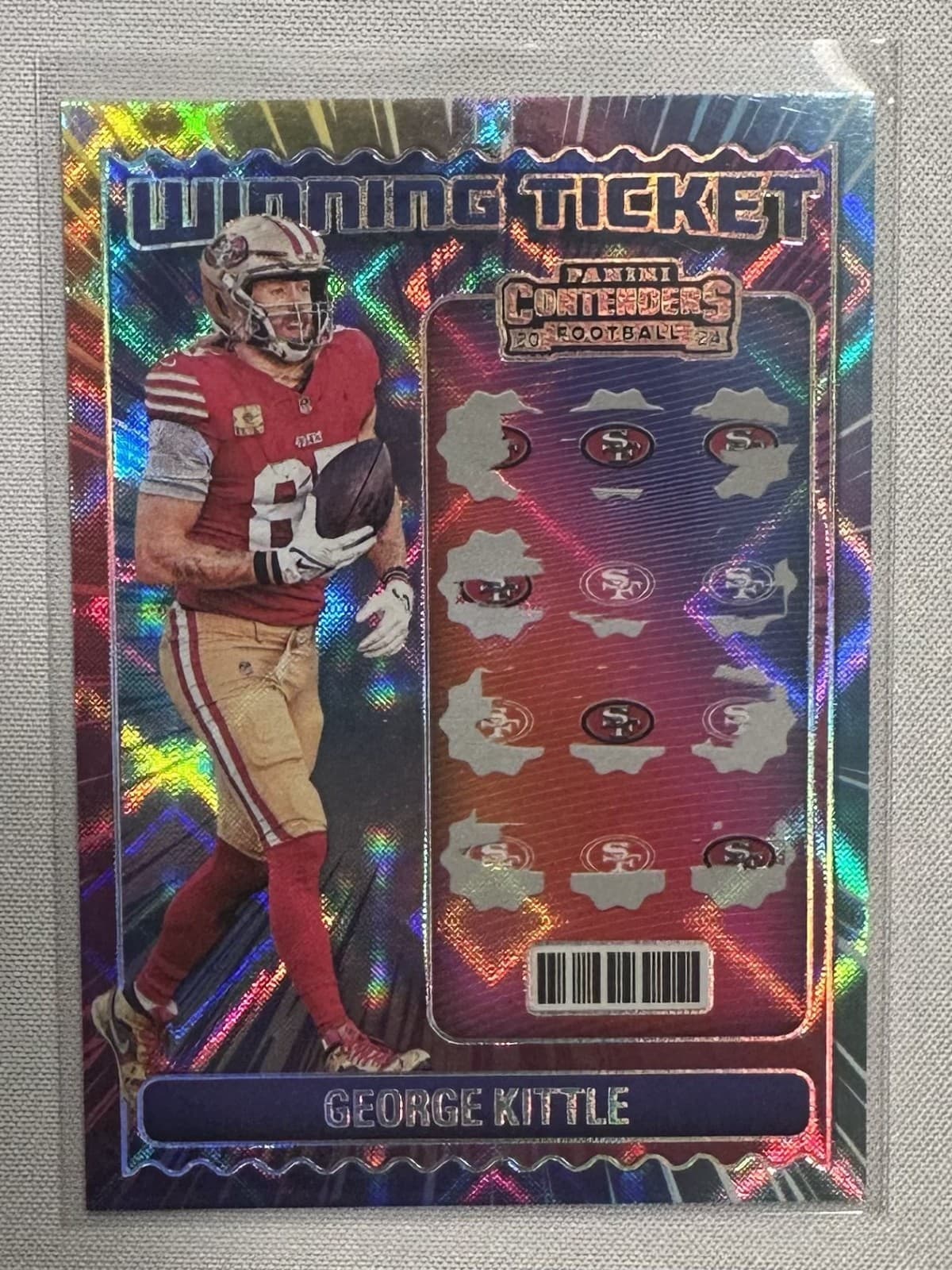 George Kittle Winning 2024 Panini Contenders 2024 Panini Contenders