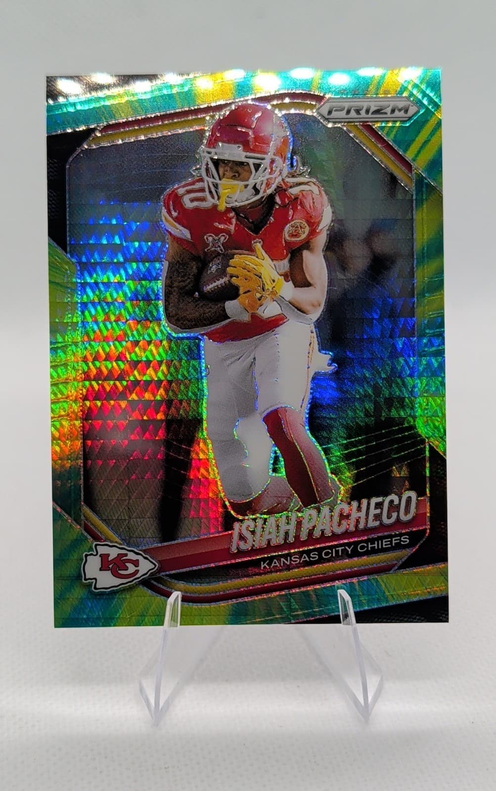 Isiah Pacheco Hyper 2025 Panini Prizm 2025 Panini Prizm