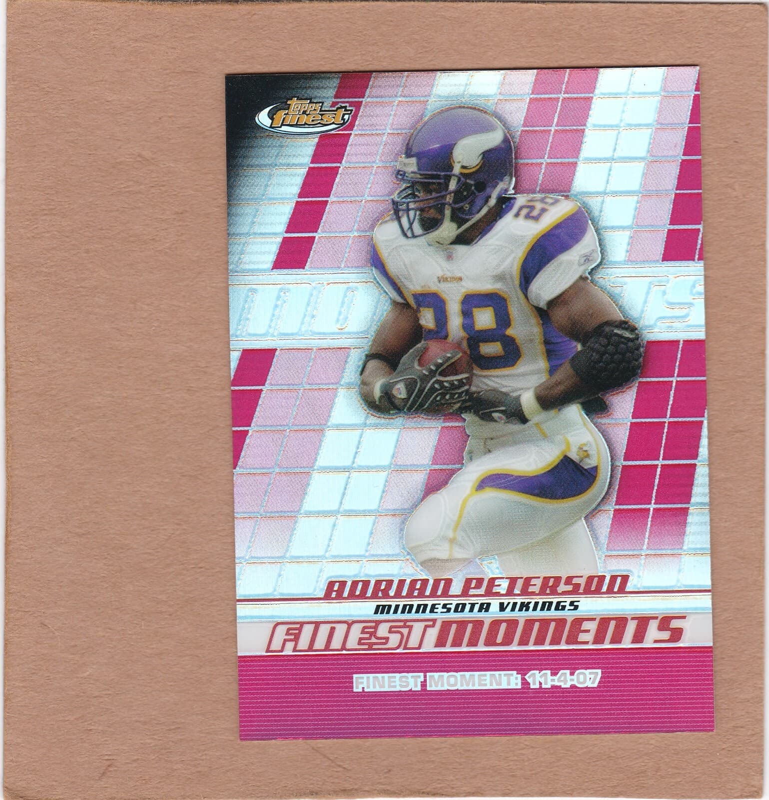 Adrian Peterson 2008 Topps Finest 2008 Topps Finest refractor
