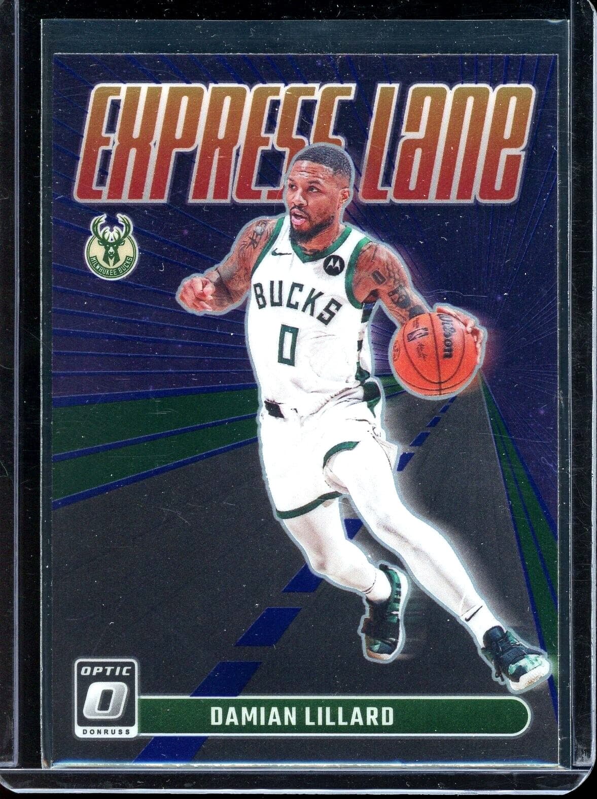 Damian Lillard Express 2023 Donruss Optic 2023 Donruss Optic holo-purple-silver
