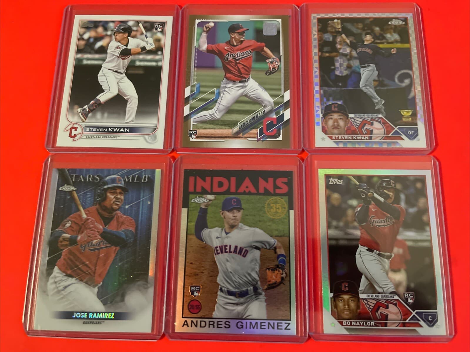 Steven Kwan 2023 Topps Chrome 2023 Topps Chrome xfractor