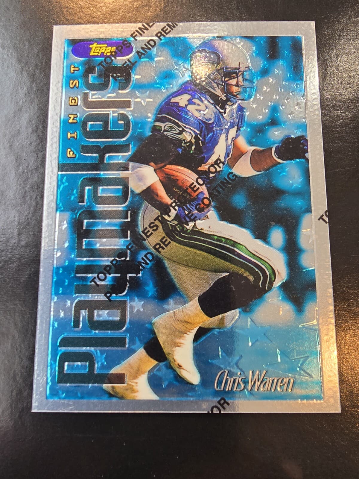 Chris Warren 1996 Topps Finest 1996 Topps Finest