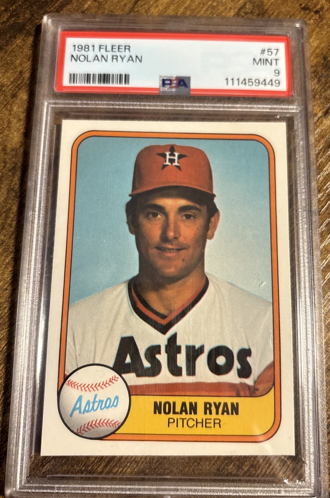 NOLAN RYAN # 57 ASTROS 1981 Fleer 1981 Fleer