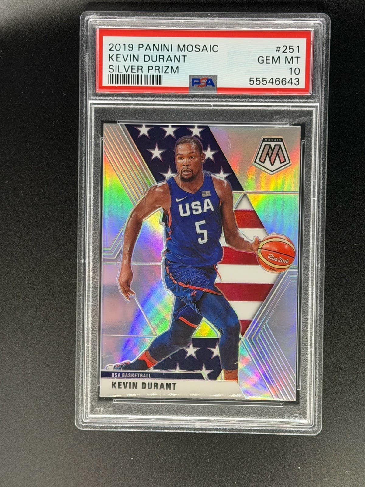 USA BASKETBALL SILVER KEVIN DU 2019 Panini Mosaic