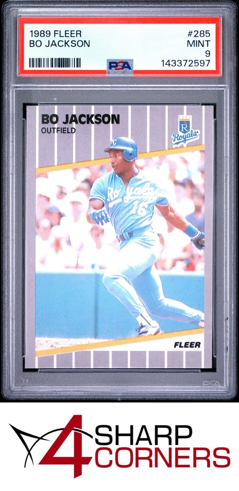BO JACKSON ROYALS 1989 Fleer 1989 Fleer