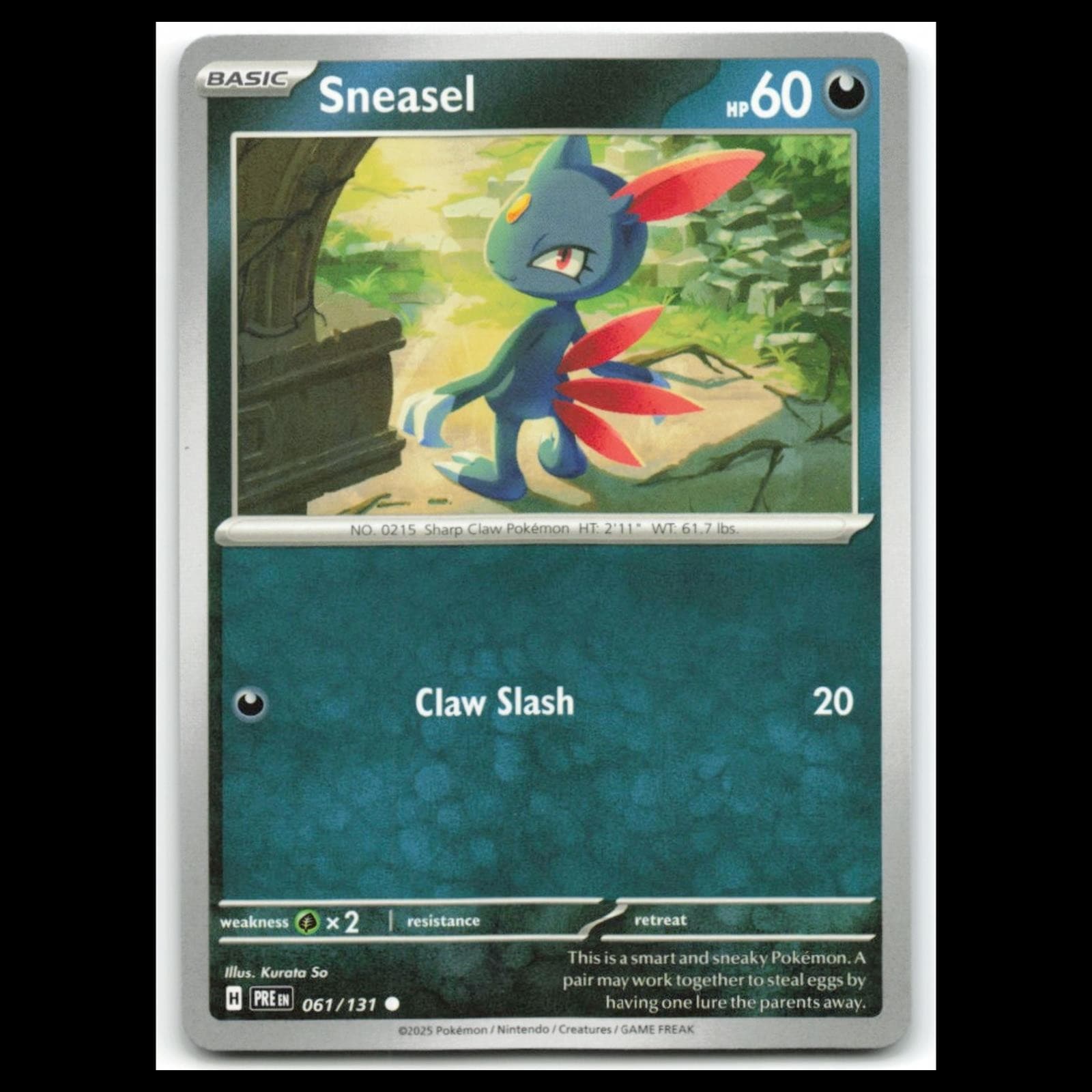 Sneasel Scarlet 2025 Unknown 2025 Unknown