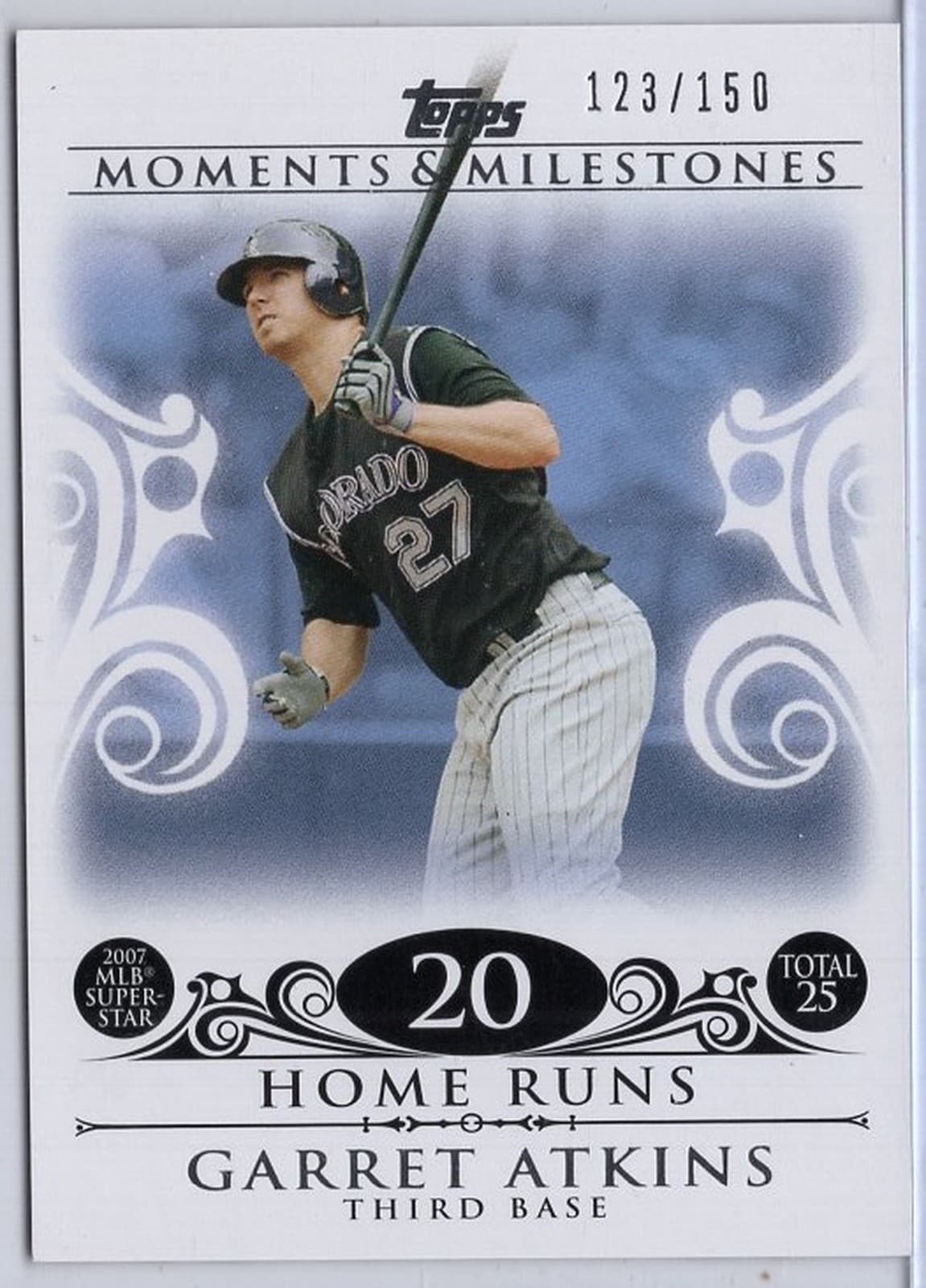 Milestones Garret Atkins 2008 Topps