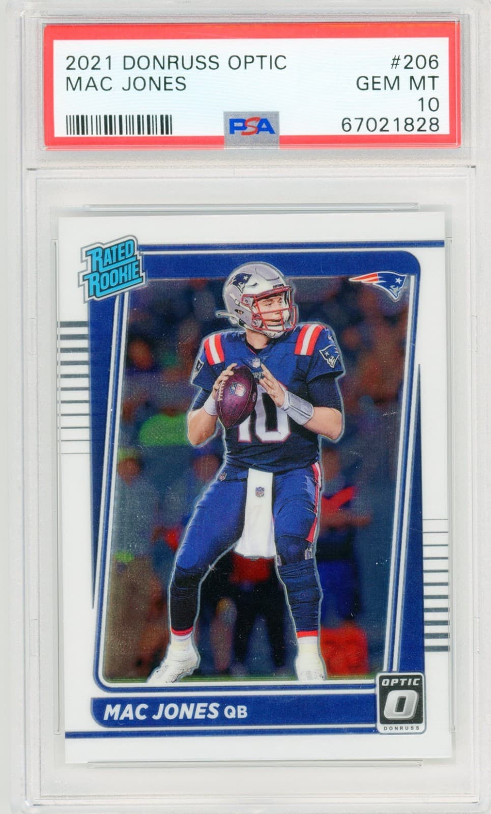 Mac Jones Rated 2021 Donruss Optic 2021 Donruss Optic