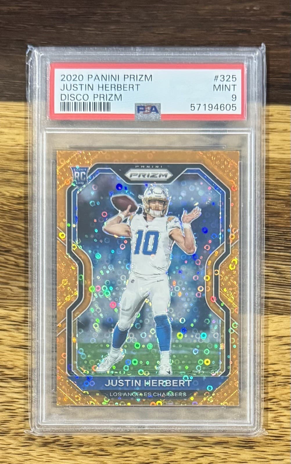 Justin Herbert Disco 2020 Panini Prizm 2020 Panini Prizm