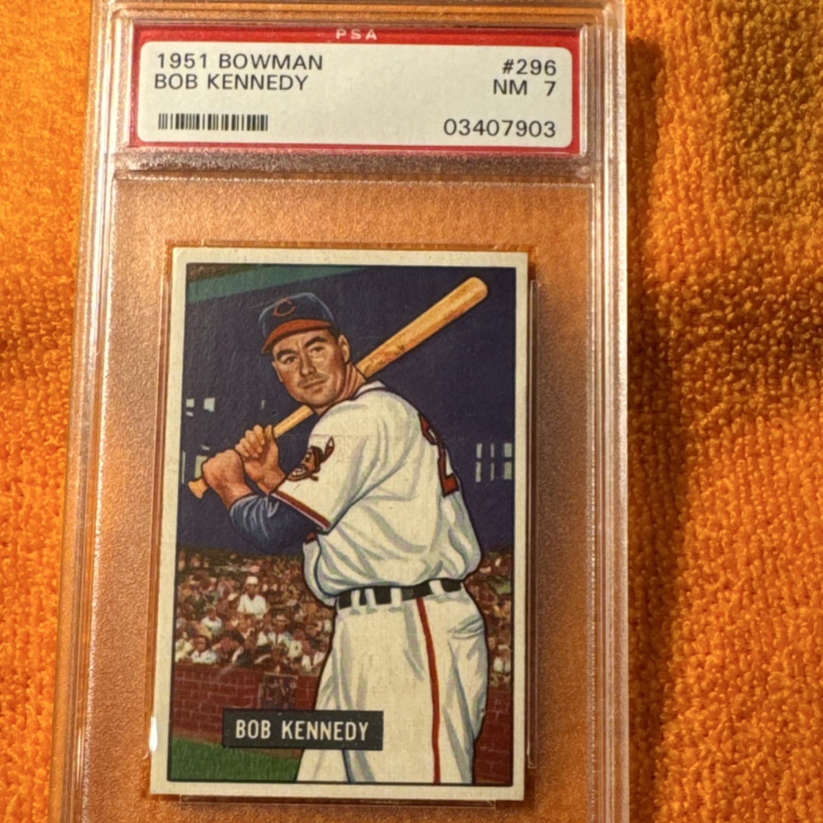 Bob Kennedy Cleveland 1951 Bowman 1951 Bowman