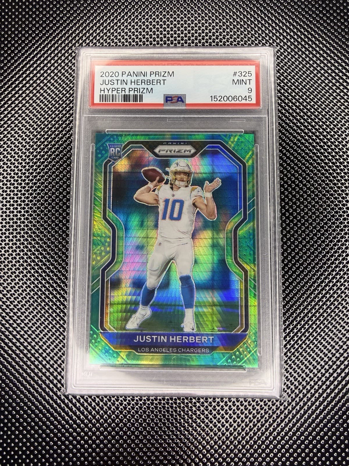 Justin Herbert Hyper 2020 Panini Prizm