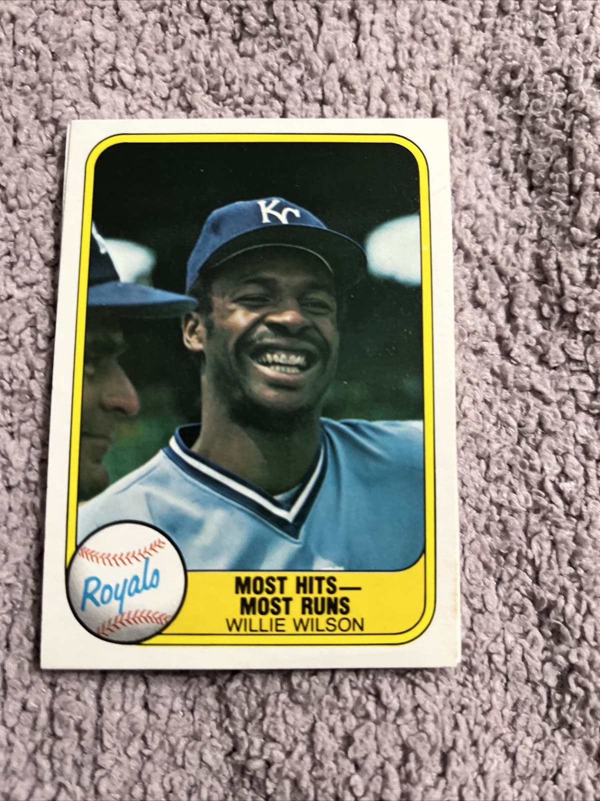Willie Wilson Kansas 1981 Fleer 1981 Fleer