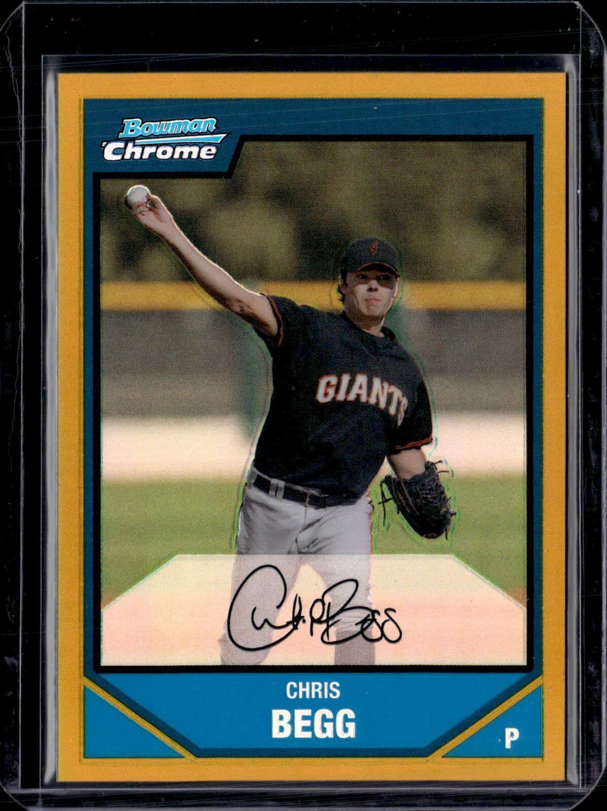Chris Begg Prospect 2007 Bowman Chrome 2007 Bowman Chrome gold-refractor