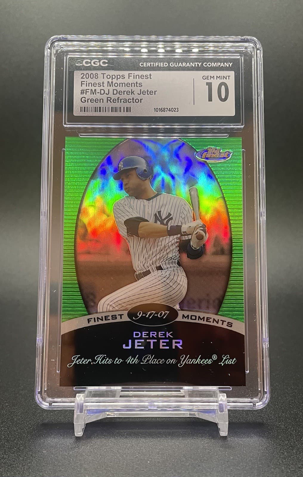 Derek Jeter Finest 2008 Topps Finest 2008 Topps Finest green-refractor