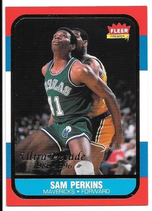 SAM PERKINS PREMIER ULTRA DECA 1996 Fleer 1996 Fleer