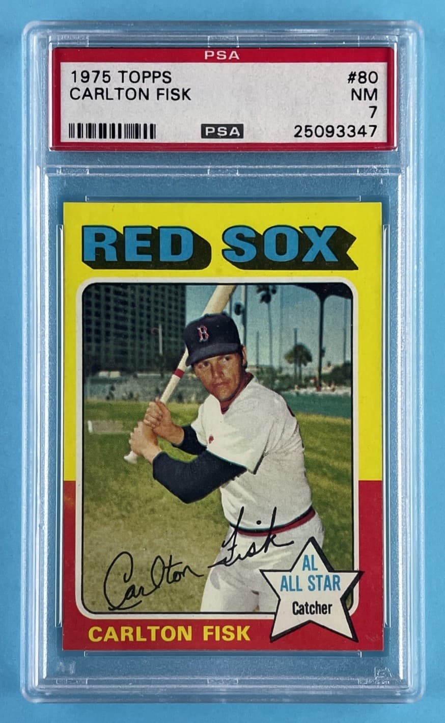 Carlton Fisk trading card