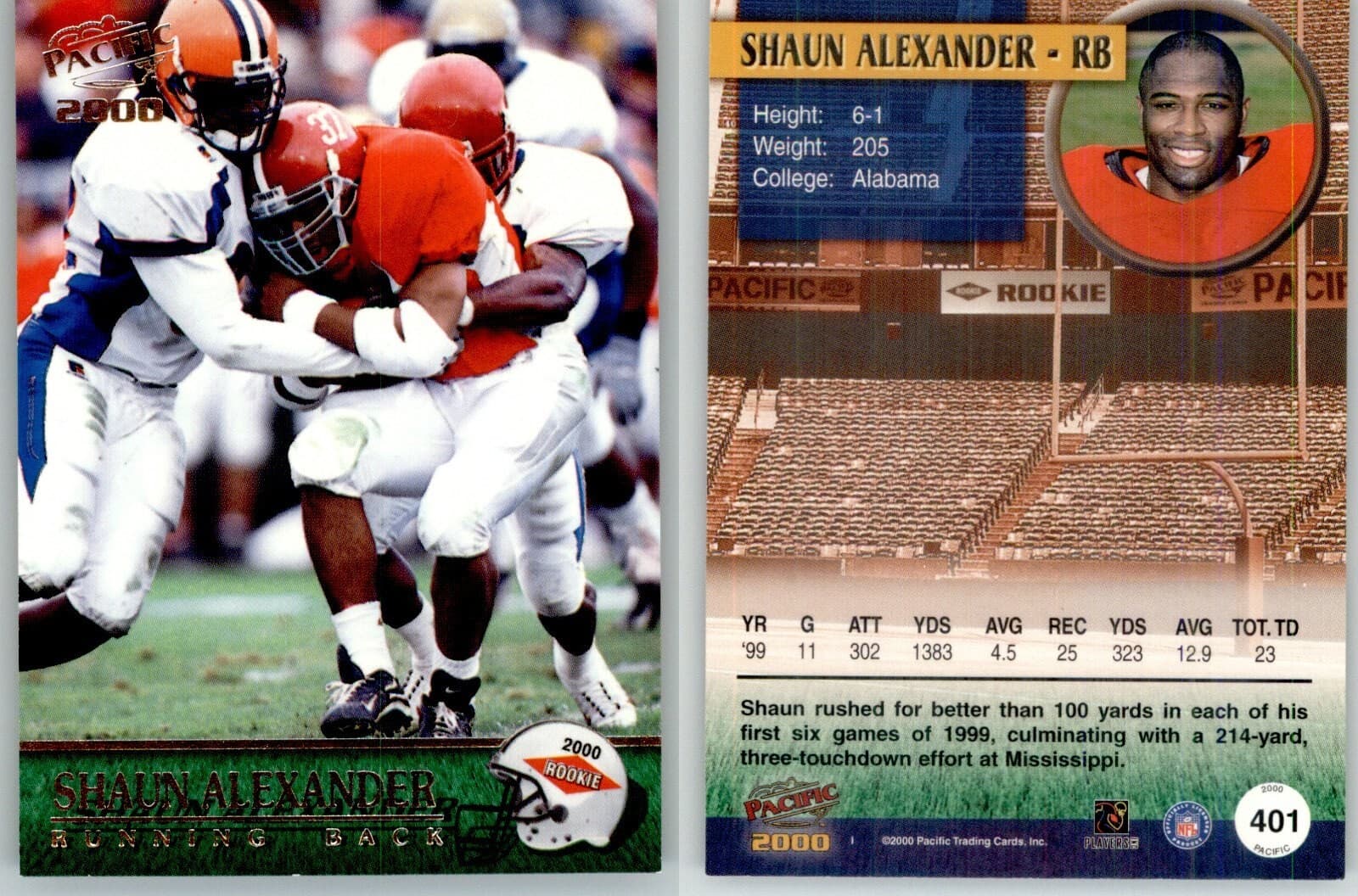 Shaun Alexander 2000 Pacific 2000 Pacific