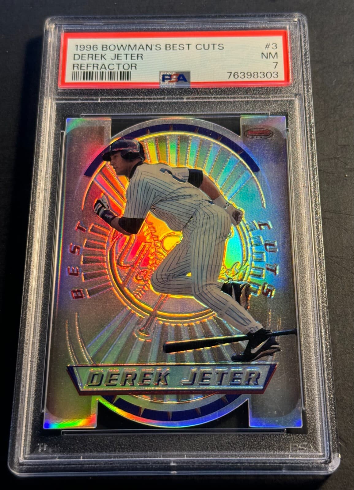 DEREK JETER 'S BEST CUTS DIE C 1996 Bowman 1996 Bowman refractor