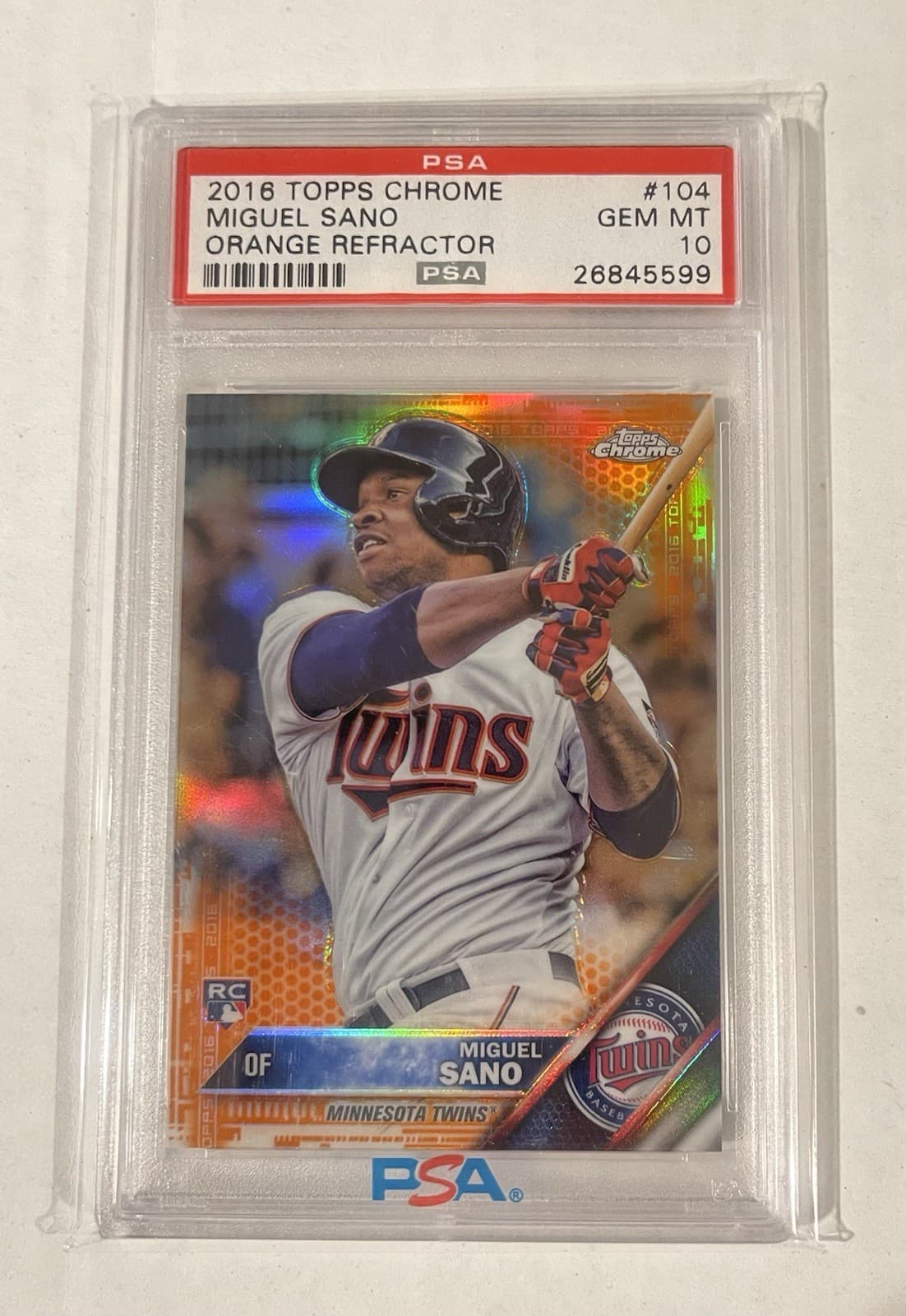 Miguel Sano Orange 2016 Topps Chrome 2016 Topps Chrome orange-refractor
