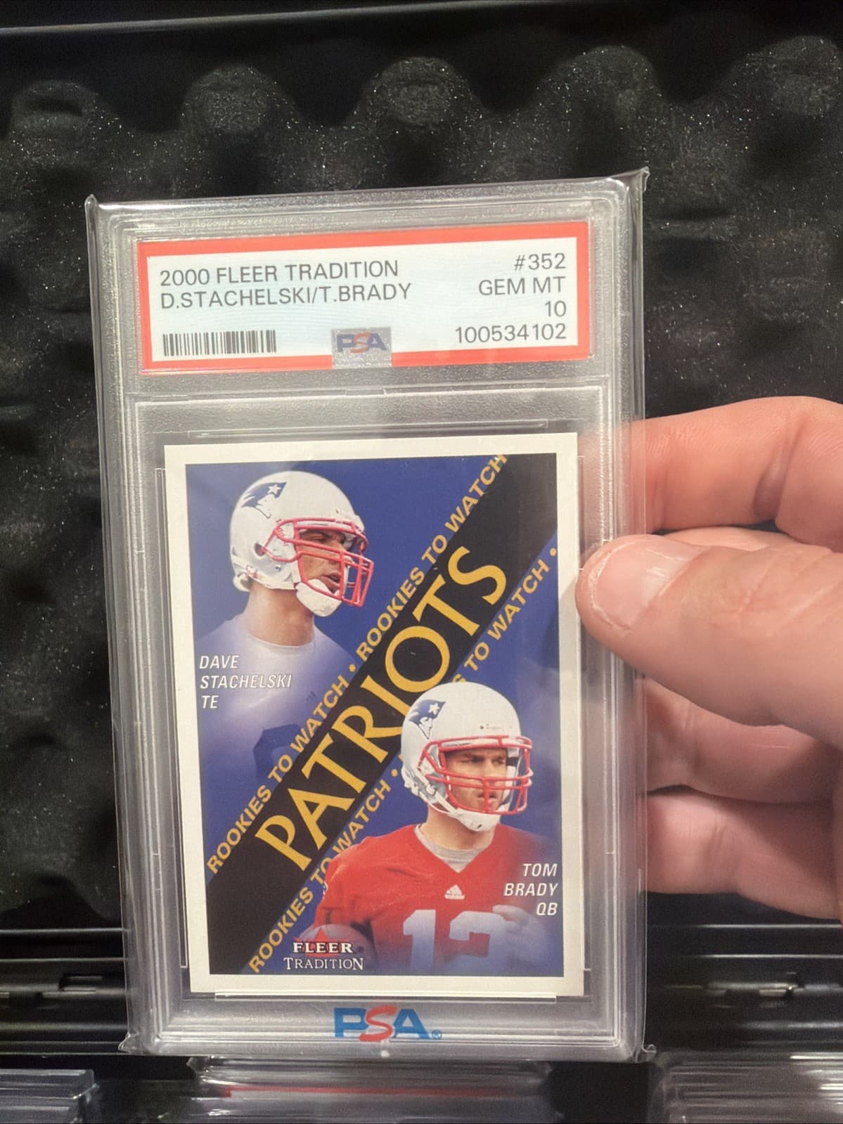 Dave Stachelski / Tom Brady 2000 fleer