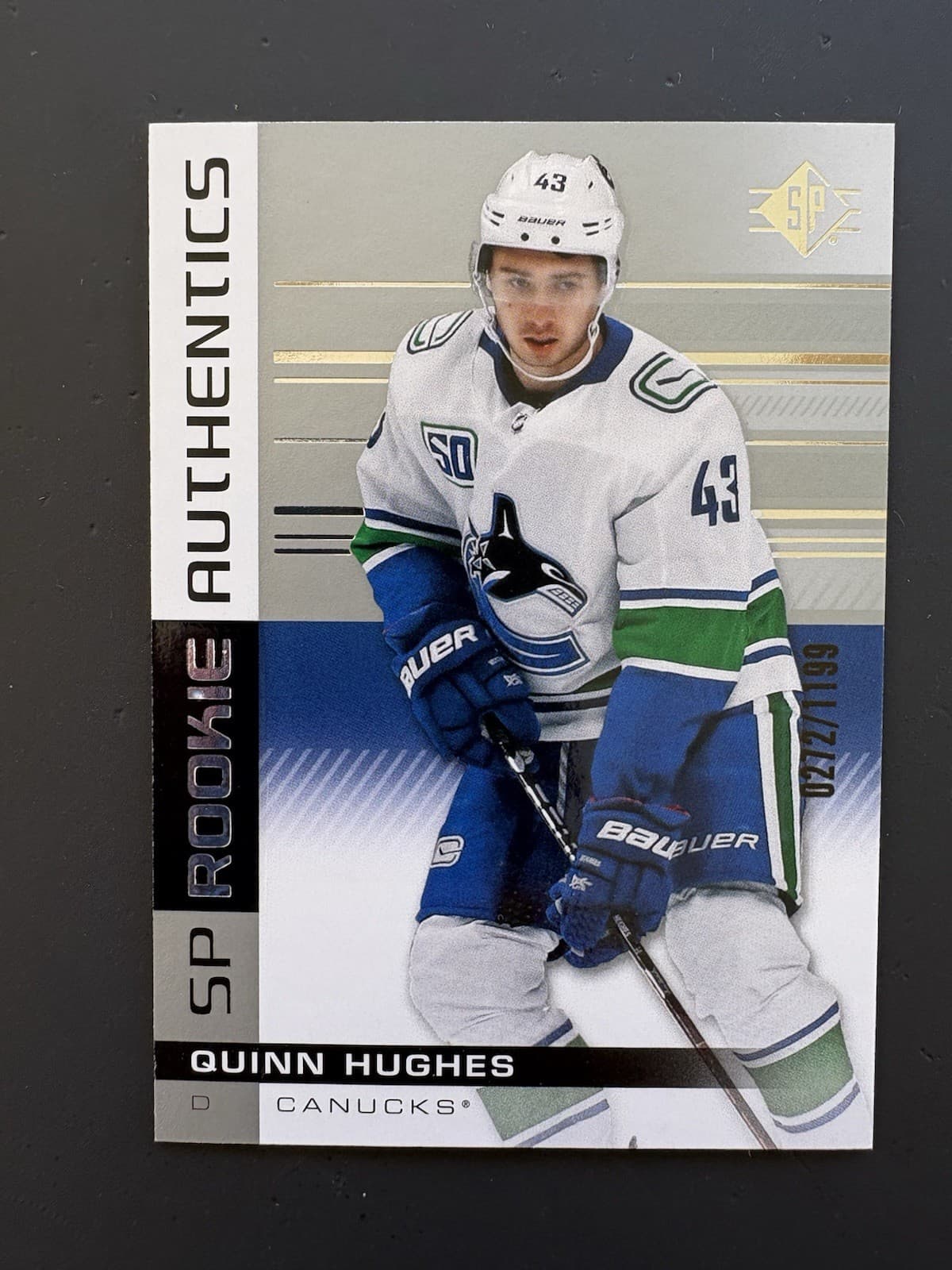 QUINN HUGHES -20 AUTHENTICS HO 2019 Upper Deck SP 2019 Upper Deck SP