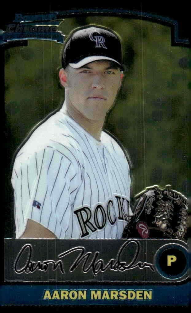 Prospects Aaron Marsden 2003 Bowman Draft 2003 Bowman Draft