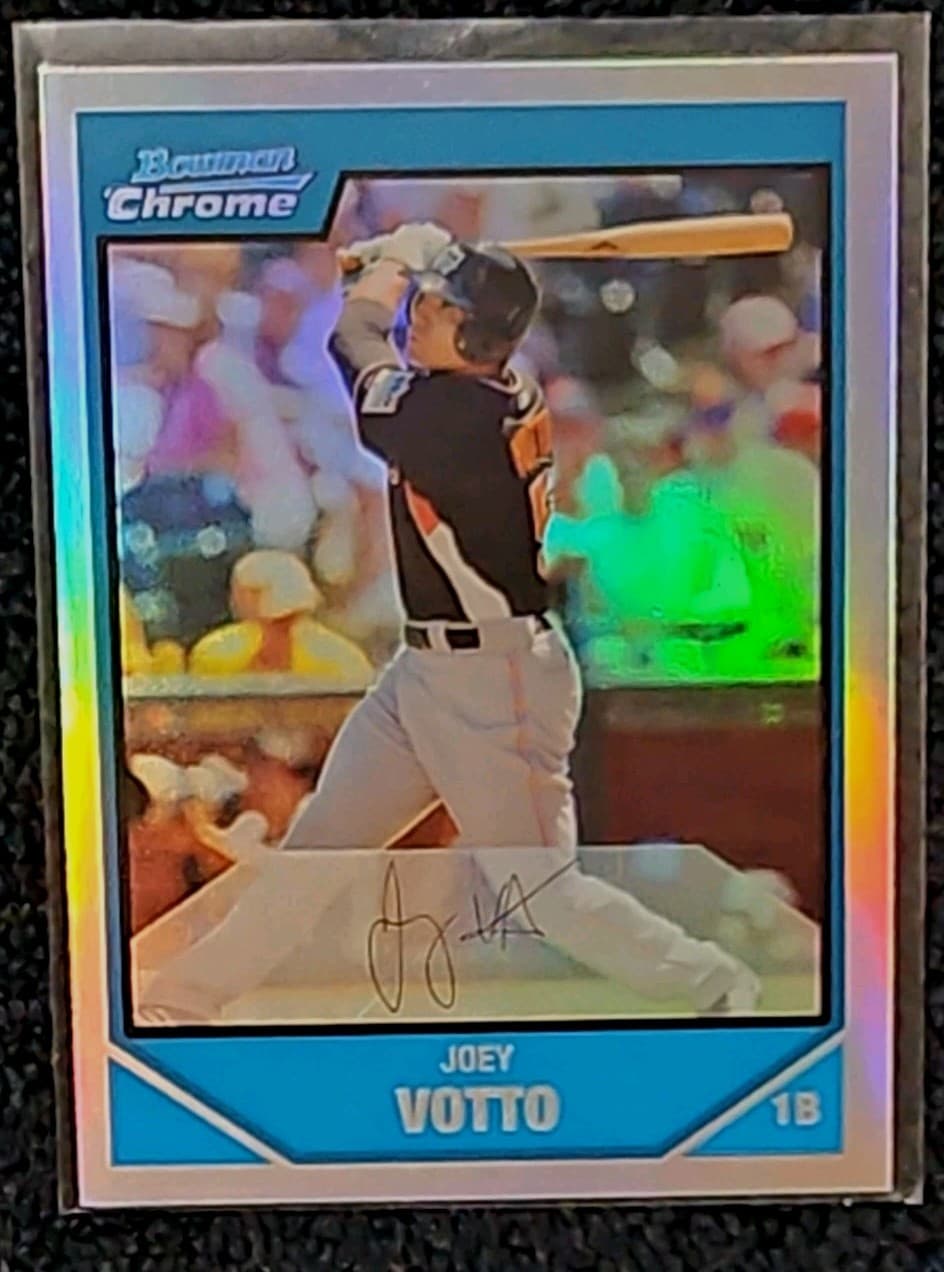 Joey Votto Prospect 2007 Bowman Chrome 2007 Bowman Chrome refractor