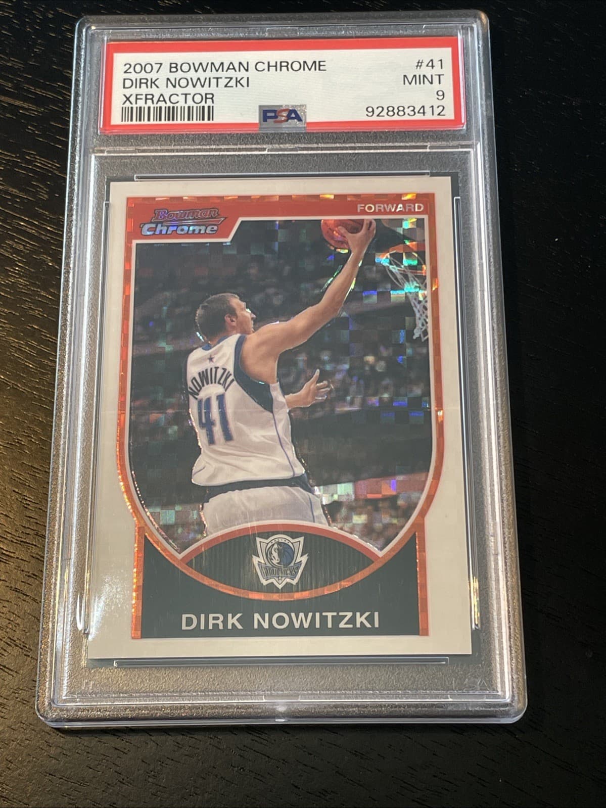 Xfractor Dirk Nowitzki 2007 Bowman Chrome 2007 Bowman Chrome xfractor