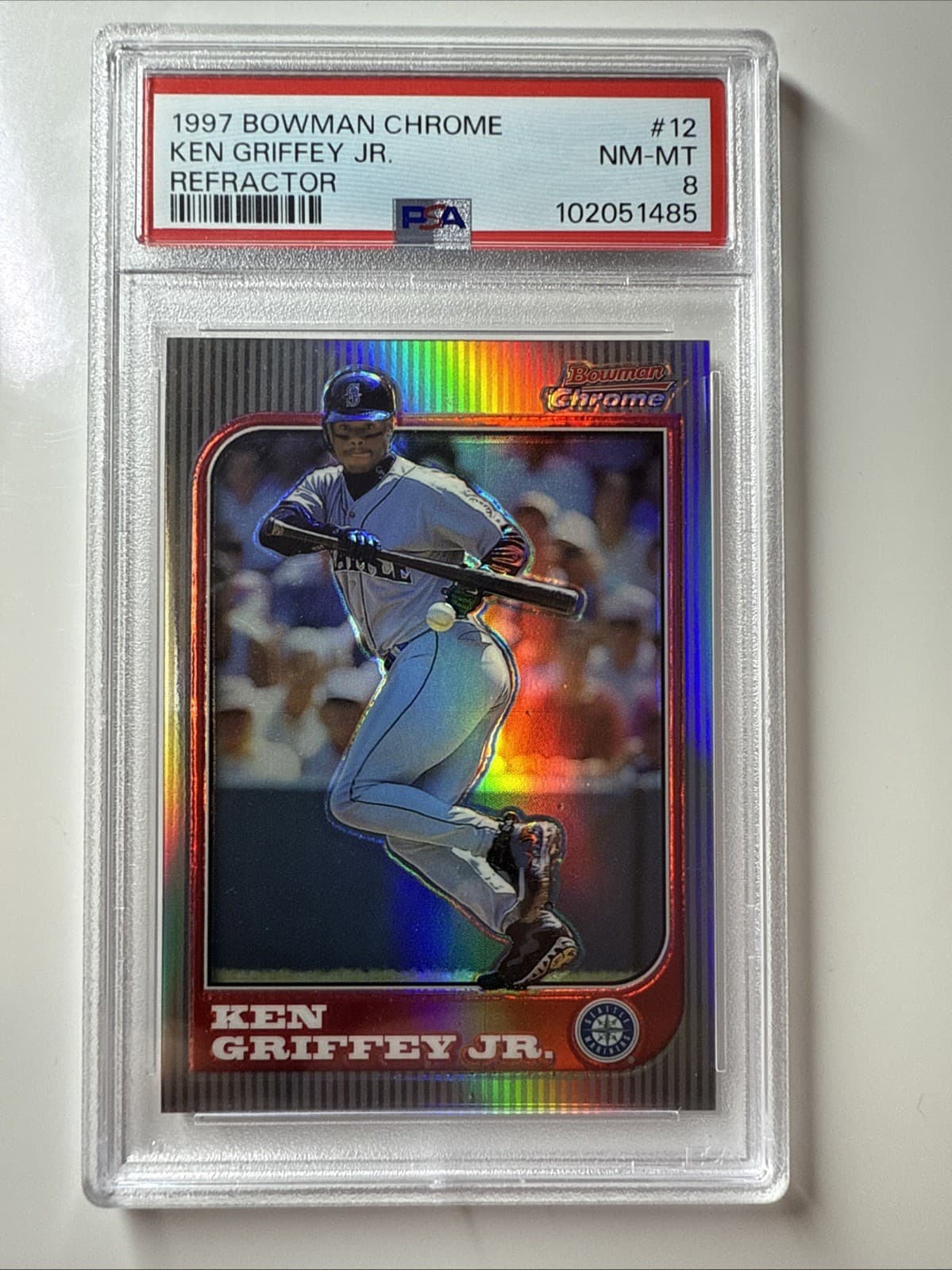 Ken Griffey Jr 1997 Bowman Chrome 1997 Bowman Chrome refractor