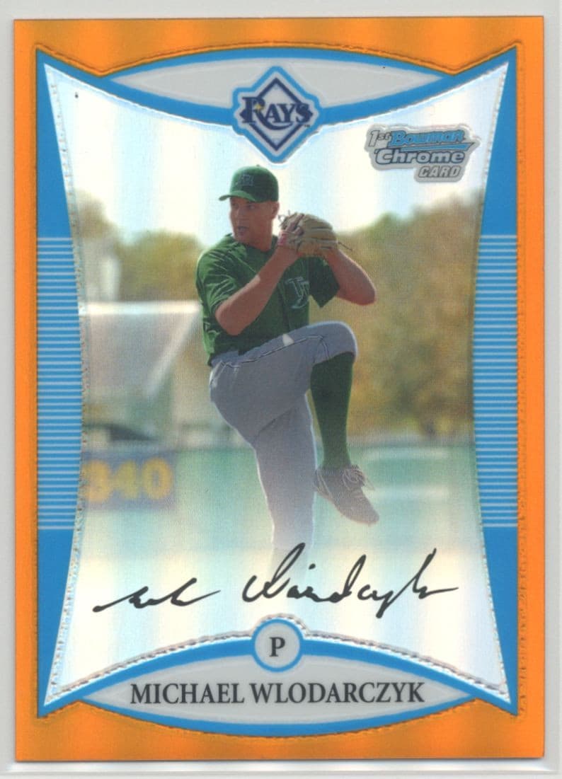 Michael Wlodarczyk Prospects 2008 Bowman Chrome 2008 Bowman Chrome orange-refractor