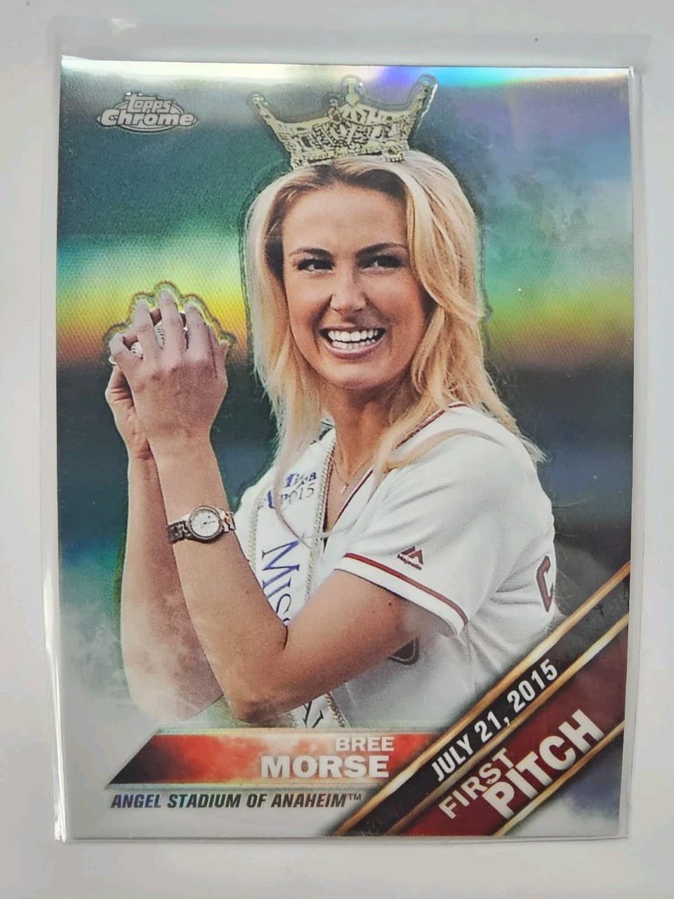 First Pitch Bree 2016 Topps Chrome 2016 Topps Chrome refractor
