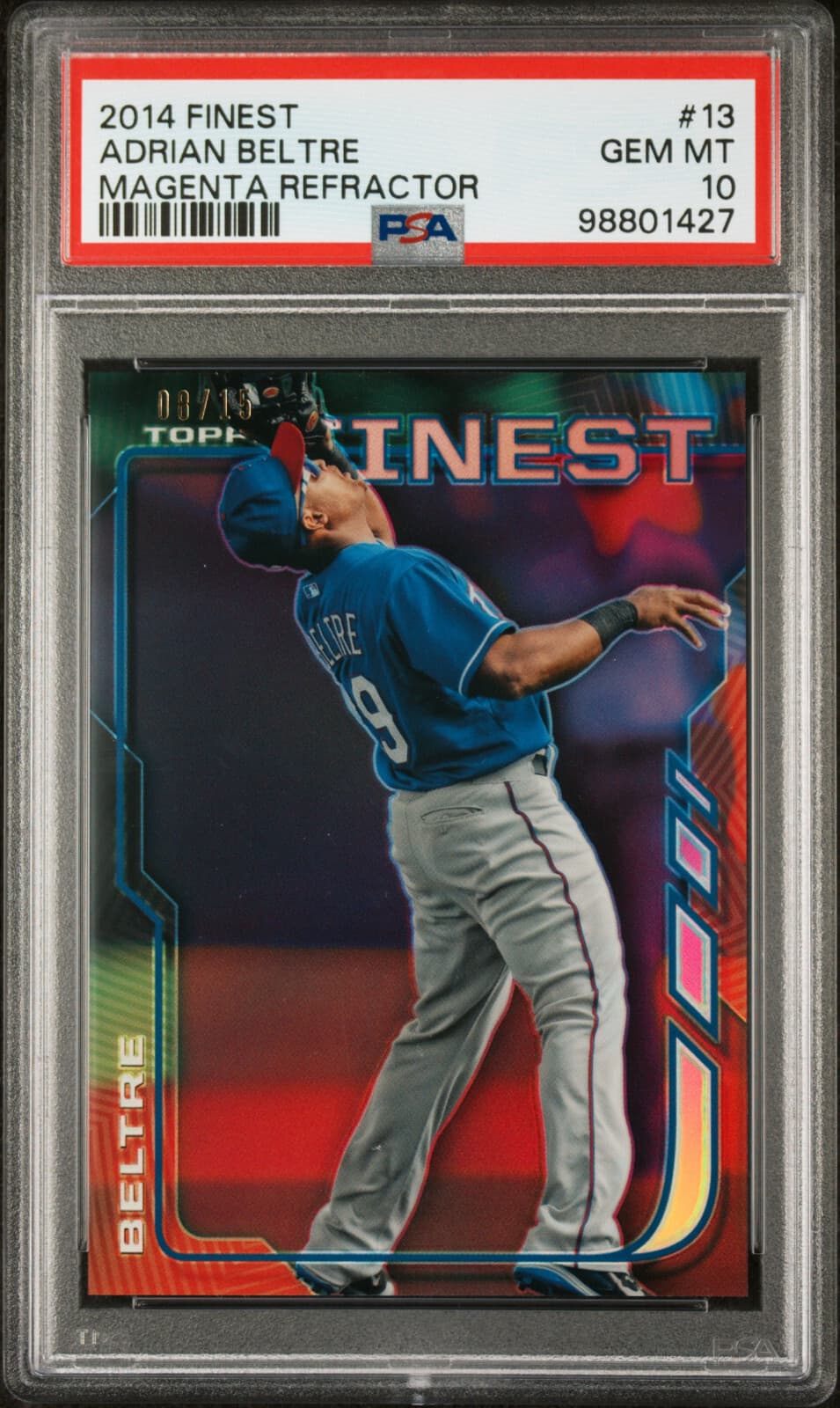 MAGENTA ADRIAN BELTRE #/15 POP 2014 Topps Finest 2014 Topps Finest