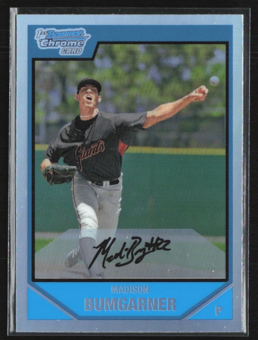 Madison Bumgarner 2007 Bowman Chrome 2007 Bowman Chrome refractor