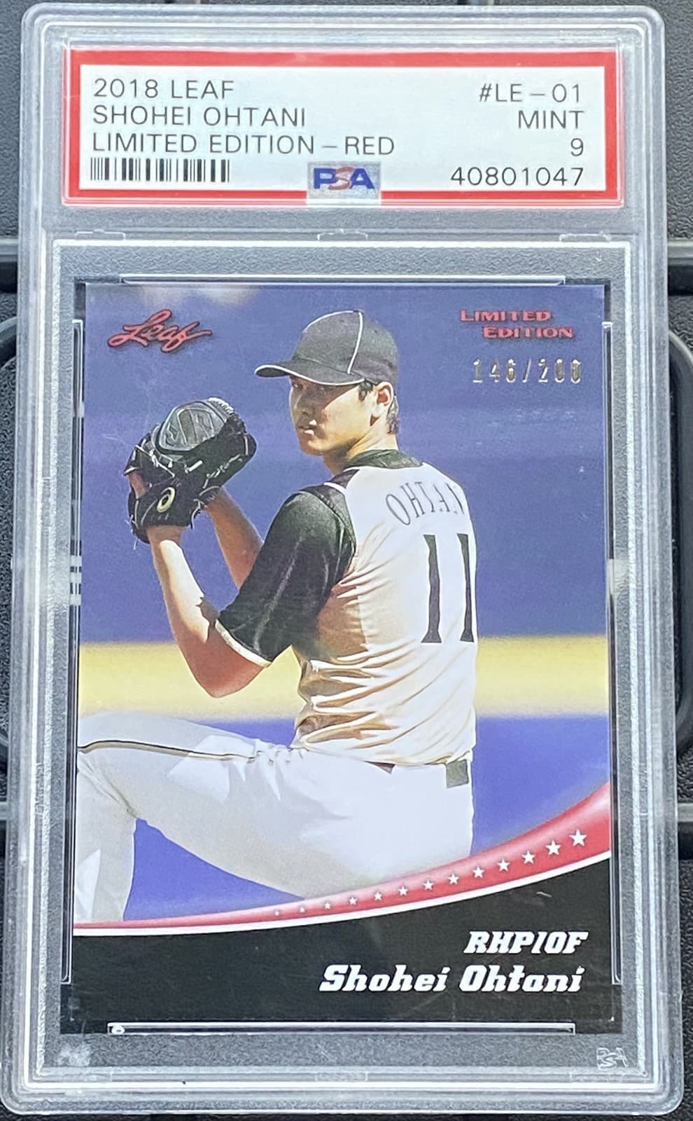 Shohei Ohtani Limited 2018 Leaf 2018 Leaf example 2