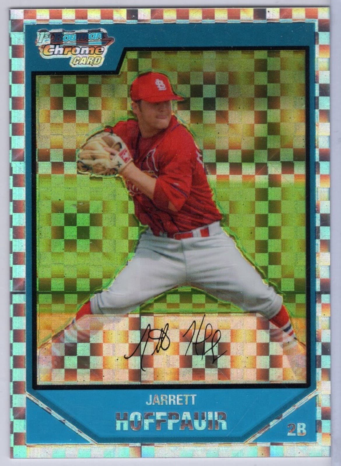 Xfractor Jarrett Hoffpauir 2007 Bowman Chrome 2007 Bowman Chrome xfractor