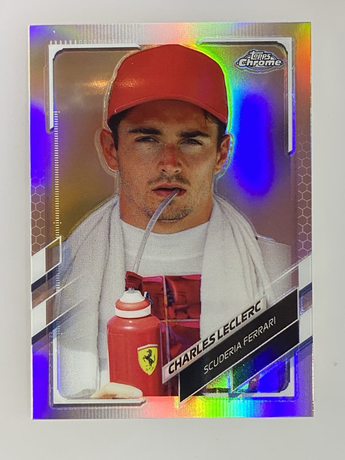 Racers Charles Leclerc 2021 Topps Chrome 2021 Topps Chrome refractor