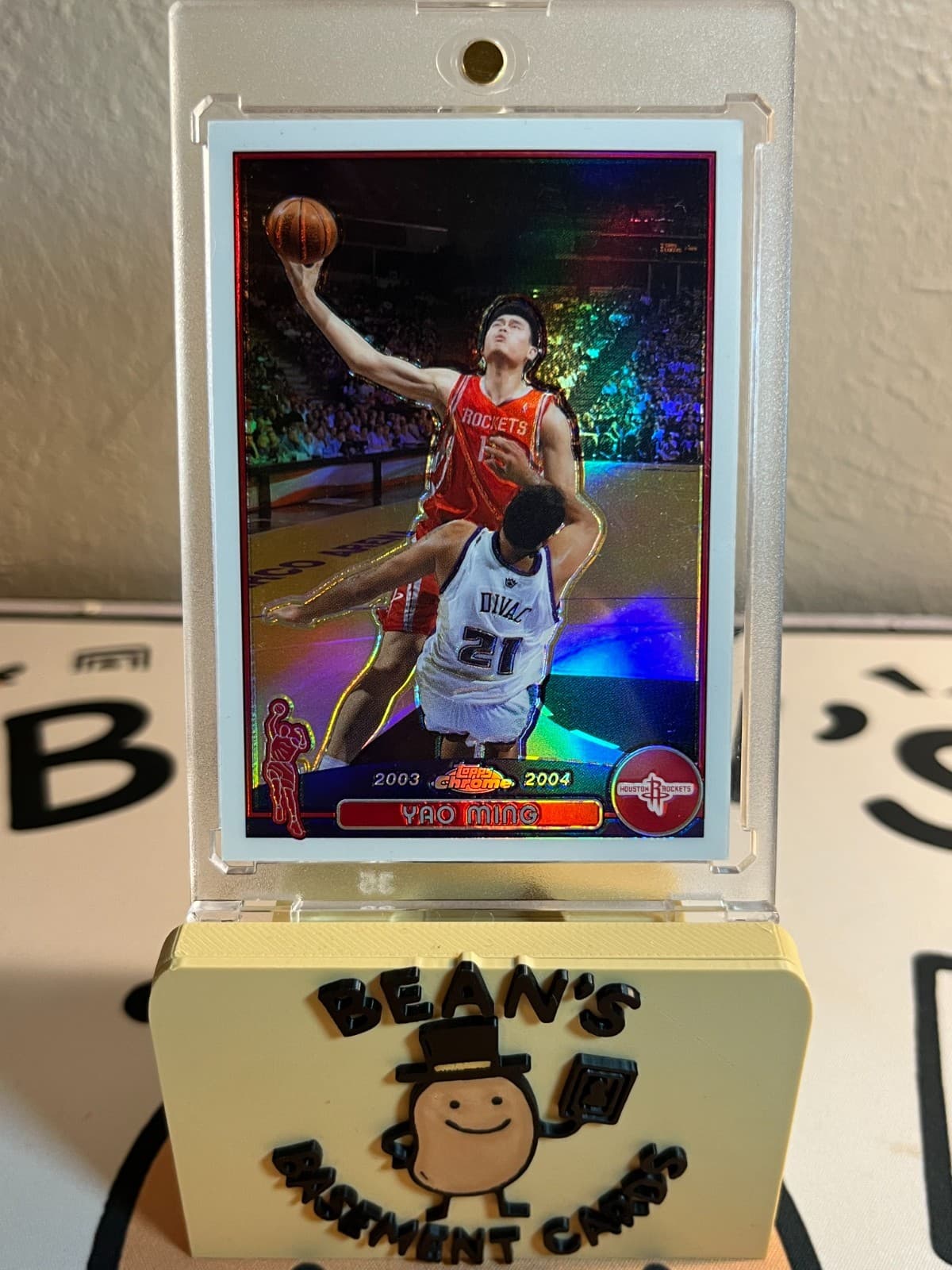 Yao Ming Rockets 2003 Topps Chrome 2003 Topps Chrome refractor