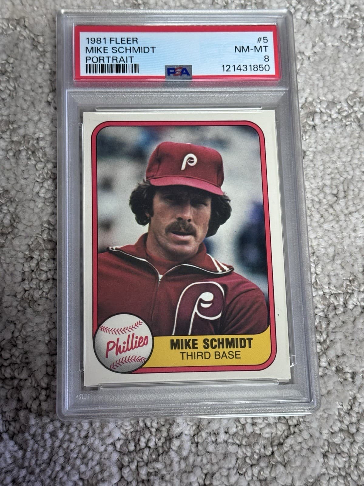 BASEBALL HOF MIKE SCHMIDT PHIL 1981 Fleer 1981 Fleer