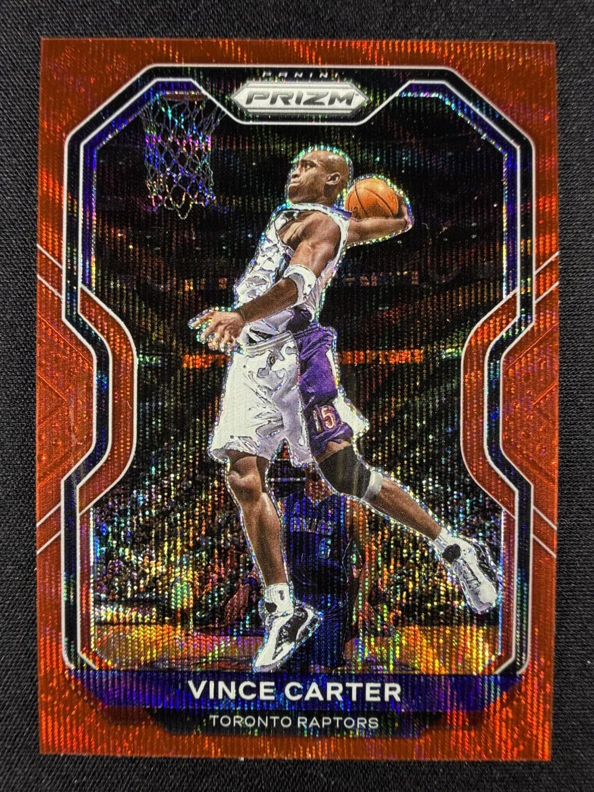 Vince Carter Ruby 2020 Panini Prizm 2020 Panini Prizm wave example 2