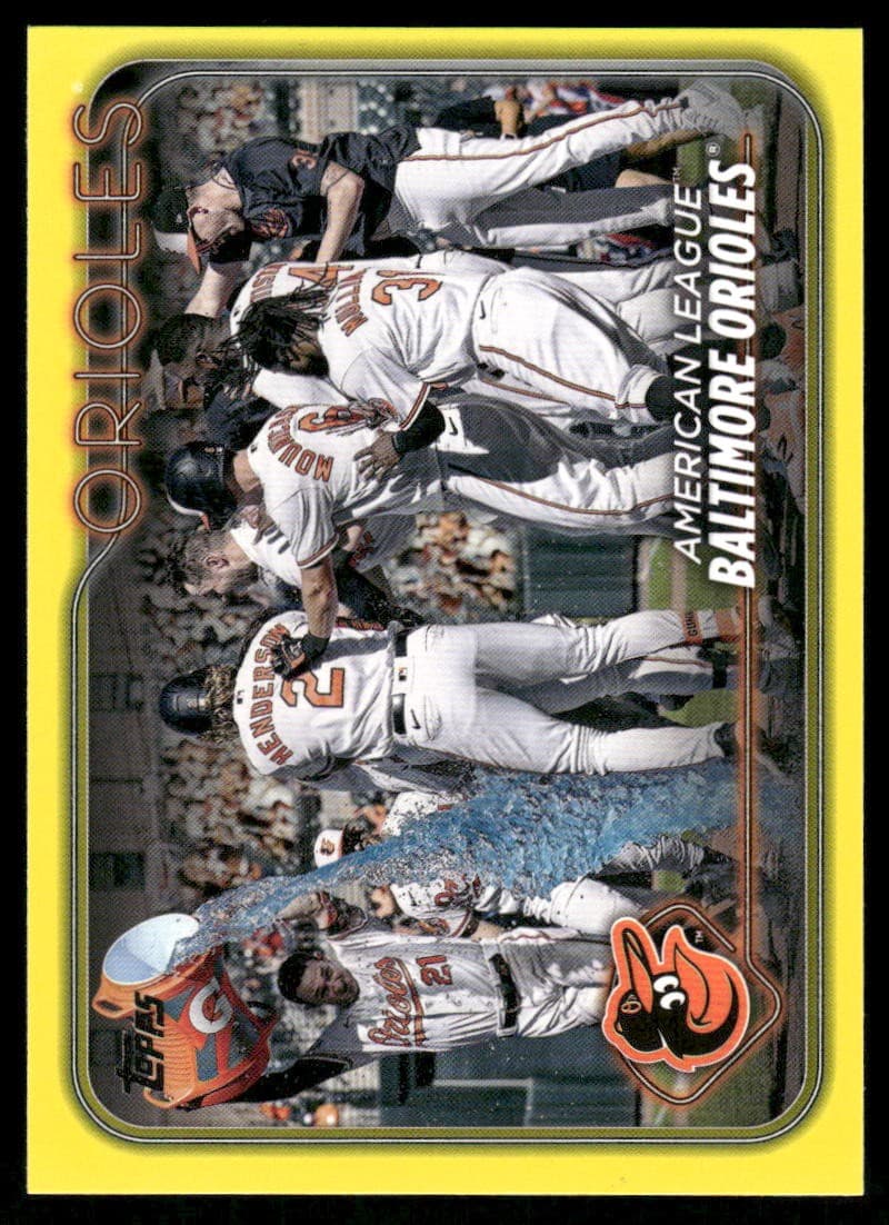 Baltimore Orioles Yellow 2024 Topps 2024 Topps