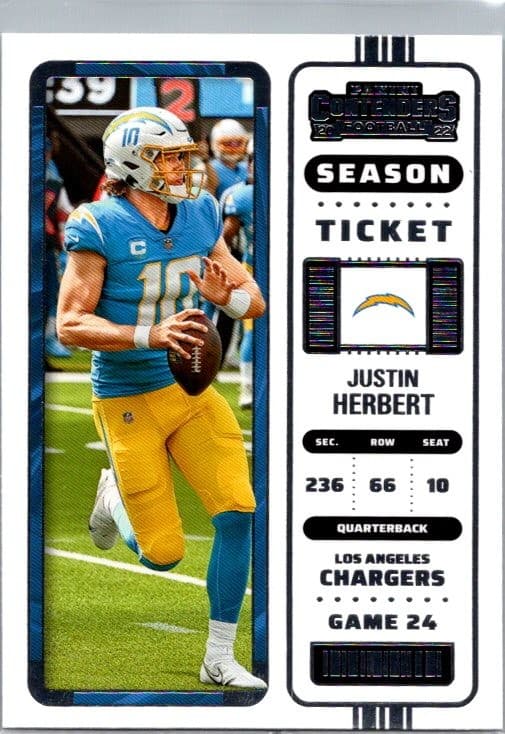 Justin Herbert 2022 Panini Contenders