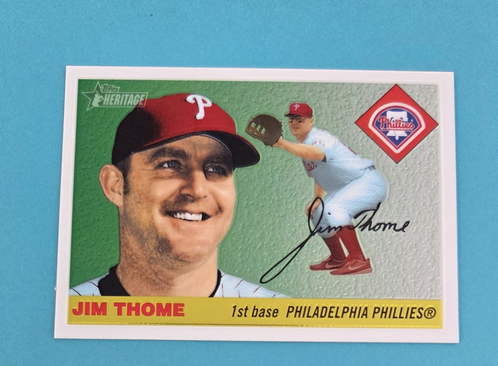 Jim Thome Phillies 2004 Topps Heritage 2004 Topps Heritage
