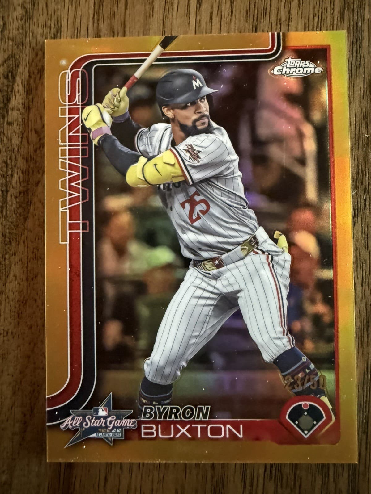 Update Byron Buxton 2025 Topps Chrome 2025 Topps Chrome gold