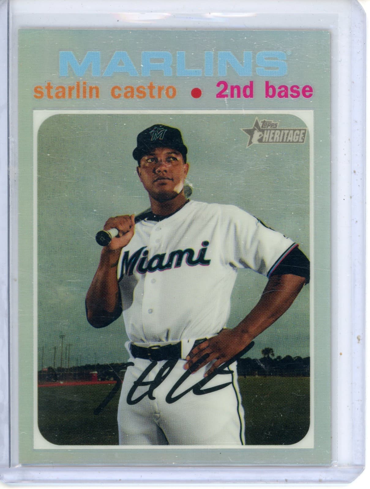 Starlin Castro 2020 Topps Heritage 2020 Topps Heritage refractor