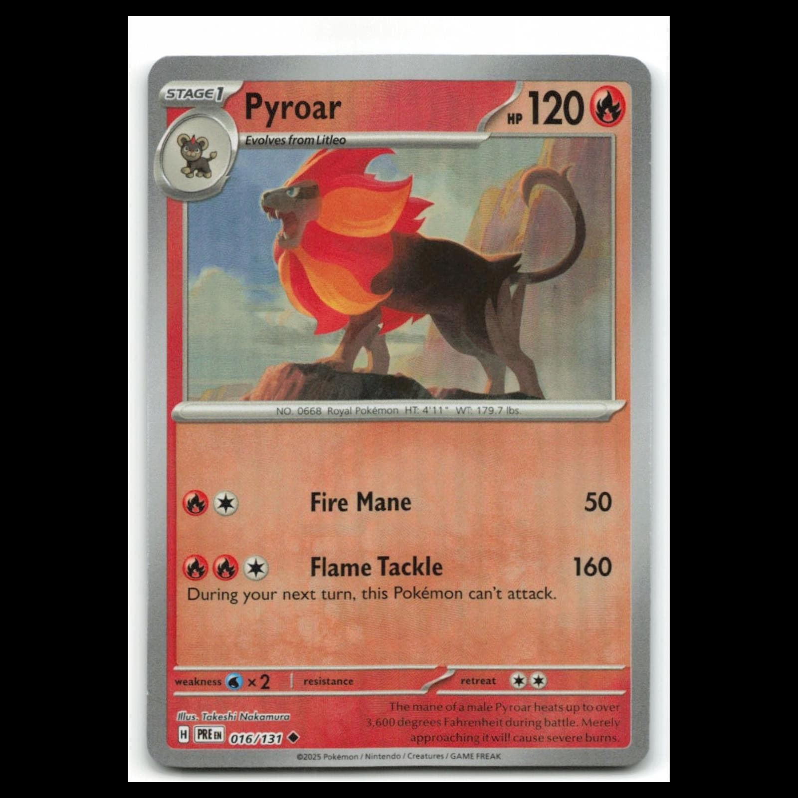 Pyroar Scarlet 2025 Unknown 2025 Unknown